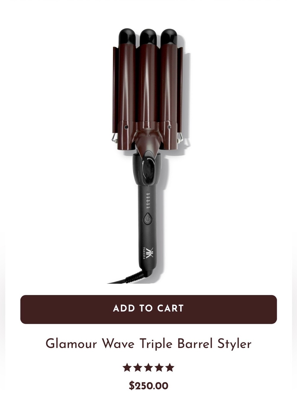 GLAMOUR WAVE TRIPLE BARREL STYLER